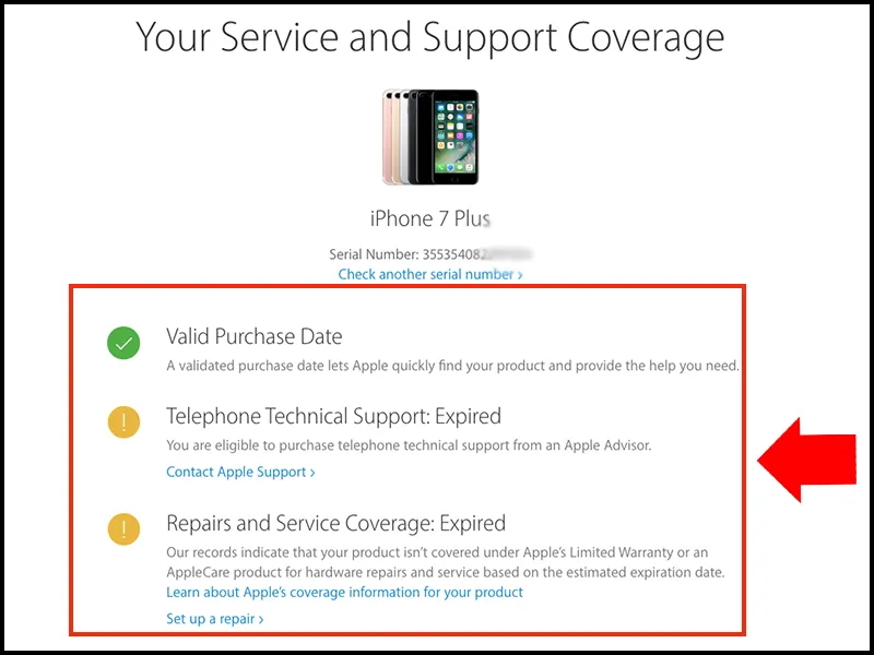 Kiểm tra imei trên trang chủ Apple để nắm được tình trạng của iPhone